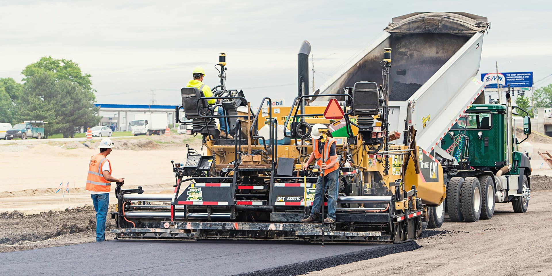 Asphalt paver automation systems for 2D and 3D paving projects